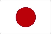 Drapeau blanc avec un rond rouge au centre