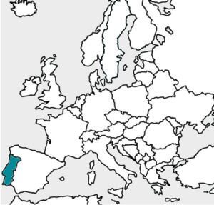 Le pays situé à l'ouest de l'Espagne