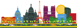 Vue de monuments de Paris
