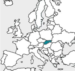 Pays situé au sur de la Pologne et au nord de la Hongrie